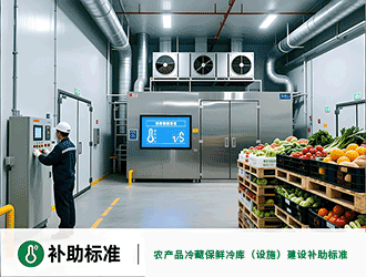 農(nóng)產(chǎn)品冷藏保鮮冷庫（設(shè)施）建設(shè)的補(bǔ)助標(biāo)準(zhǔn)是什么？